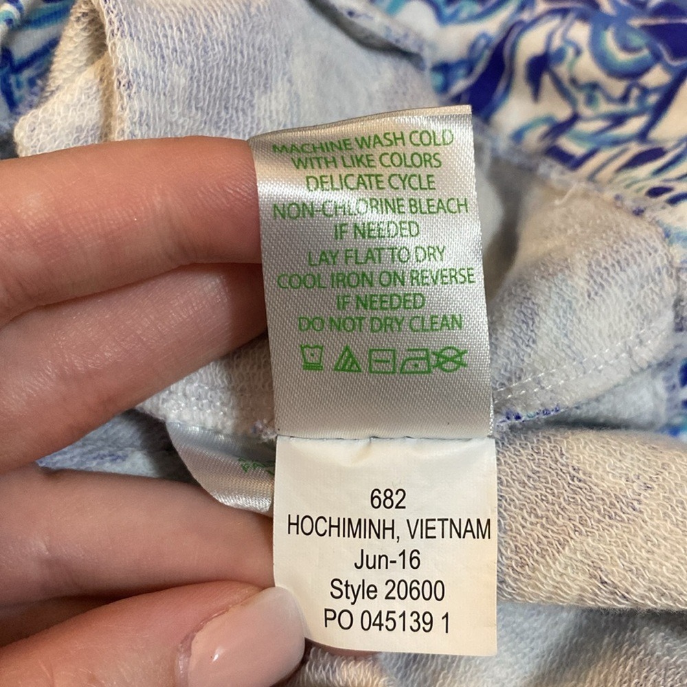Lilly Pulitzer Women's XS Skipper Popover Get Trunky Half Zip Sweatshirt - Picture 9 of 9